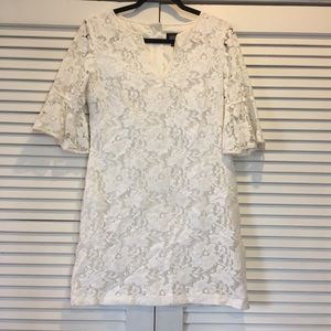 Adrianna Papell • NWOT white lace cocktail dress